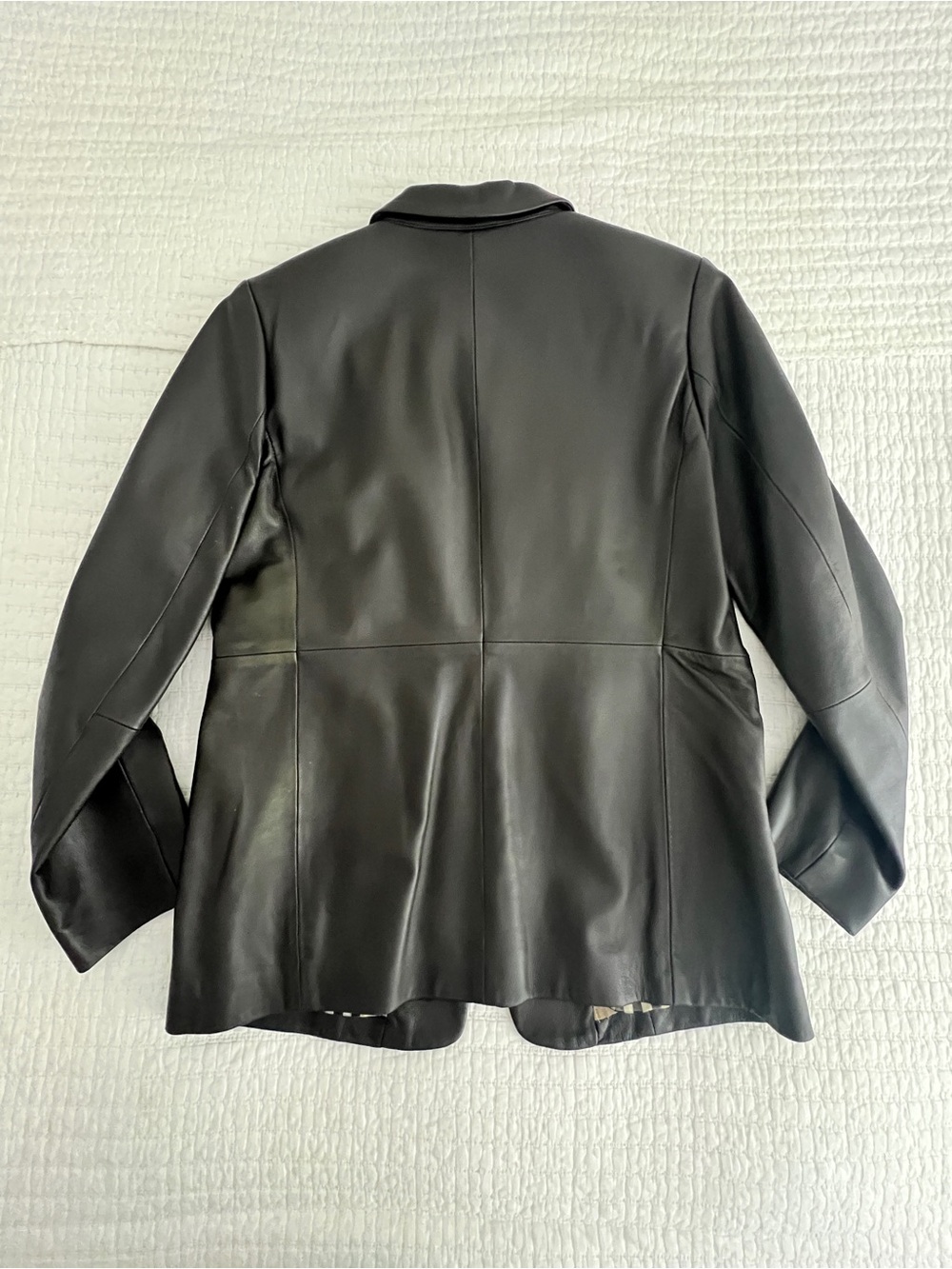 Burberry London Nova Check Leather Jacket - Picture 7 of 7